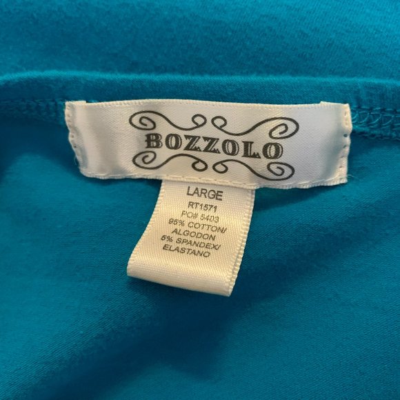 Bozzolo Blue Lace Halter Top - Picture 3 of 3